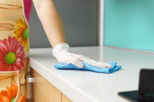 Booking confirmation and scheduling details for a cleaning service