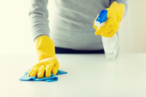 Waste handling and disposal compliance for cleaning services
